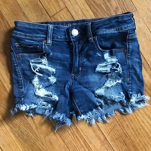 ripped jean shorts